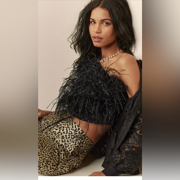 Jacquard Slit Hem Pants - Picture 13 of 15